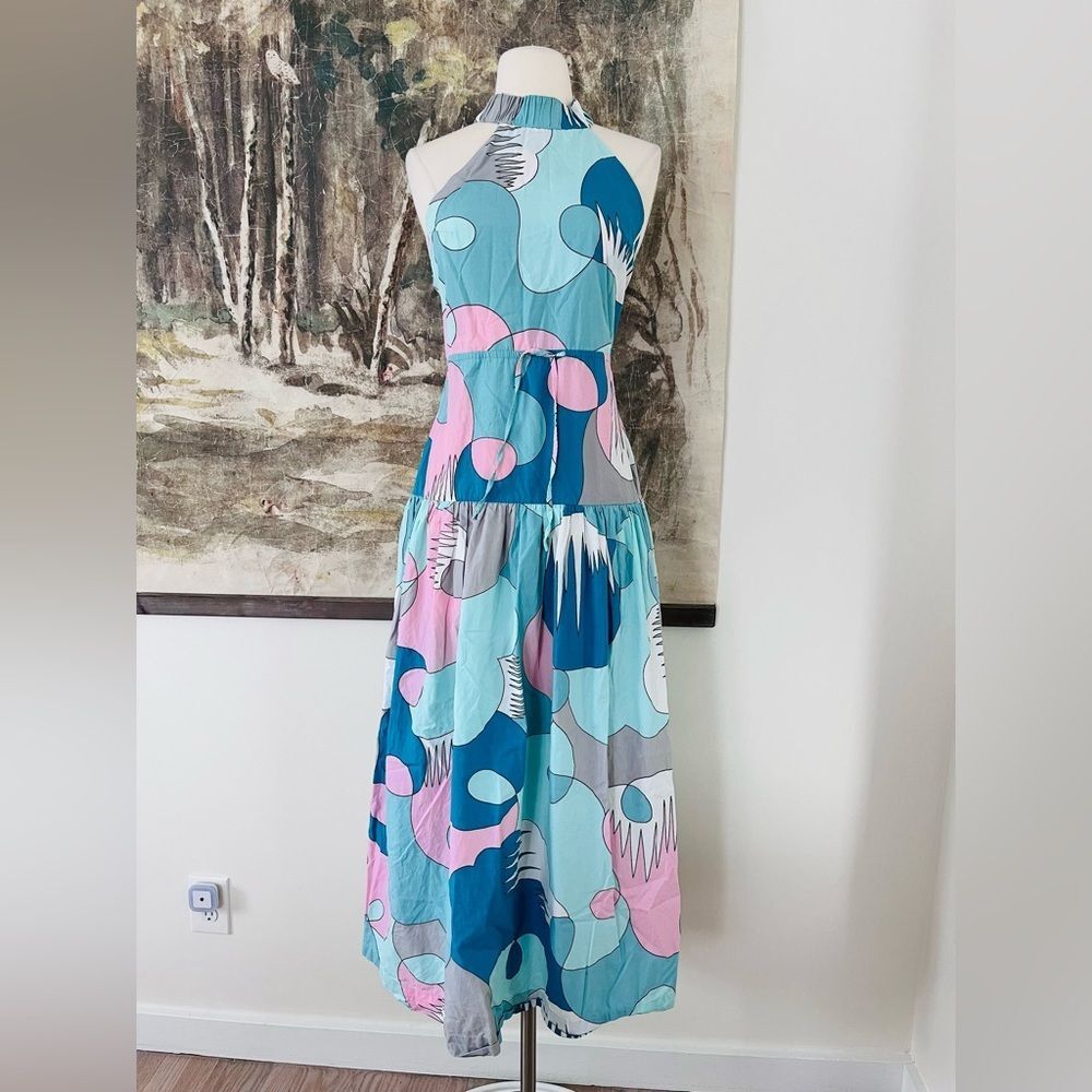 Free People SWF Highneck Cross Back Midi Dress Size Small $399 - Picture 2 of 16